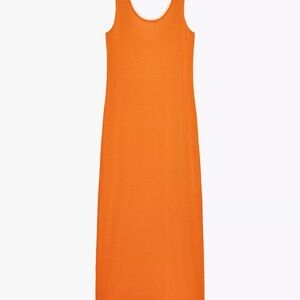 Zara Sleeveless Orange Maxi Dress